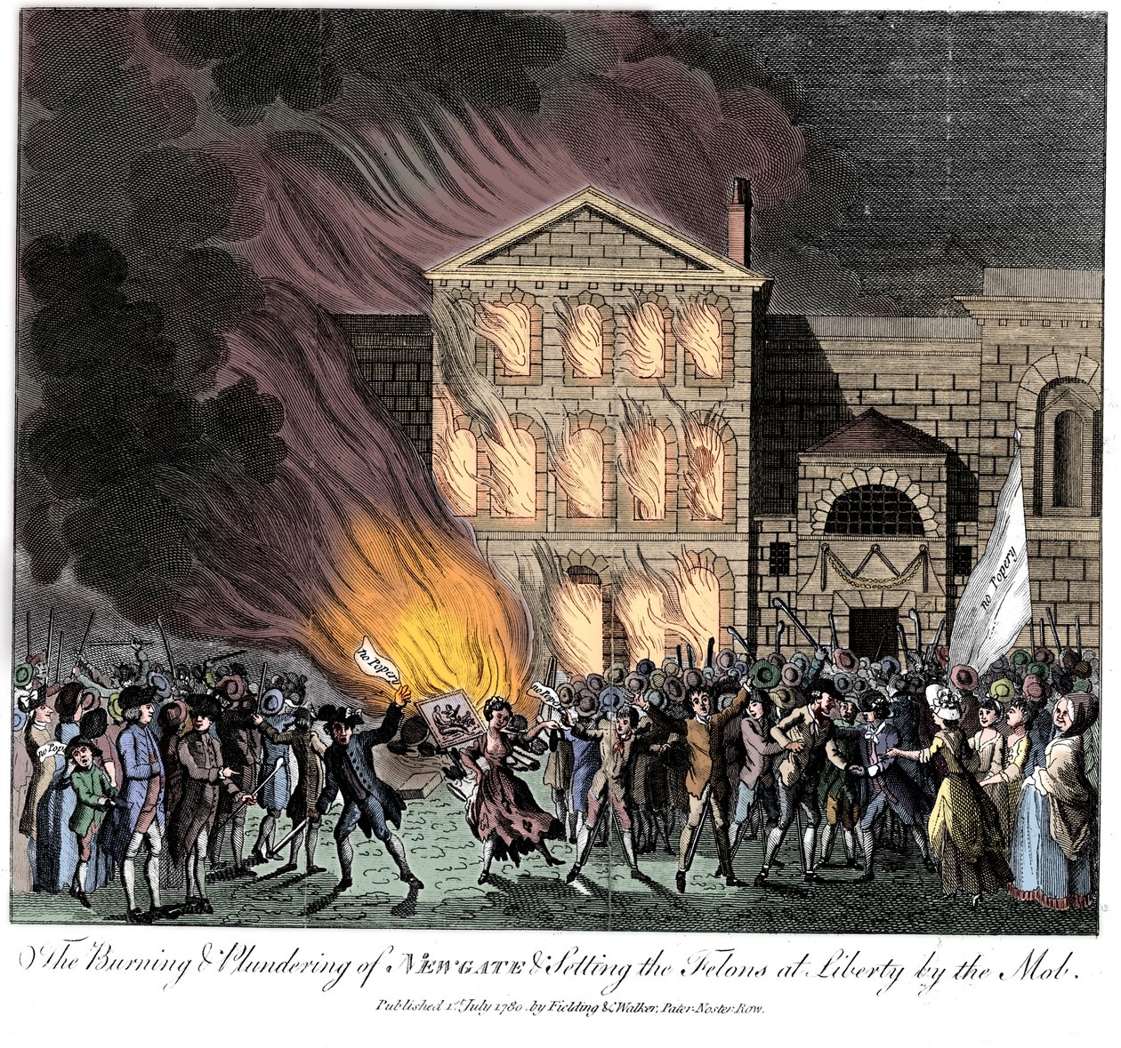 1780年6月6日至7日，伦敦反天主教戈登暴动 作者 不明