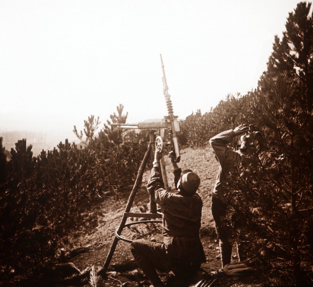高射机枪，法国阿拉斯，c1914-c1918 作者 不明