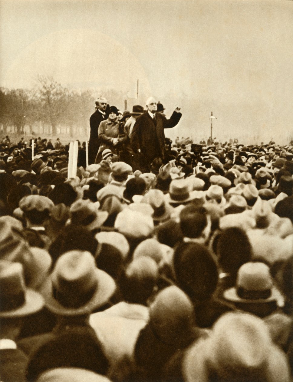 1933年2月6日，伦敦海德公园，反政府示威.i 作者 不明