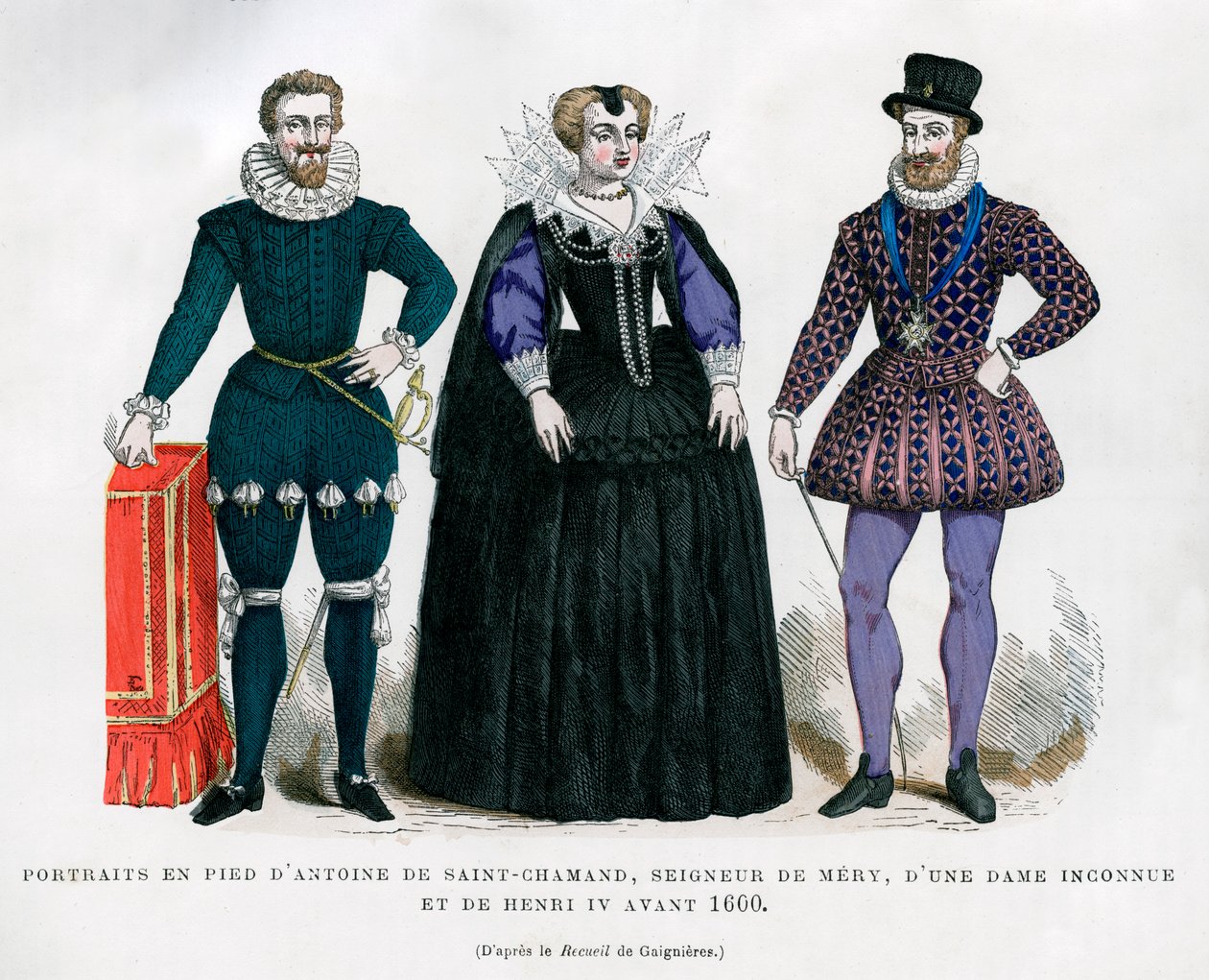 Antoine de Saint-Chamand，Seigneur de Mery，不知名的女士和法国的亨利四世，1600 1882-1884 作者 不明