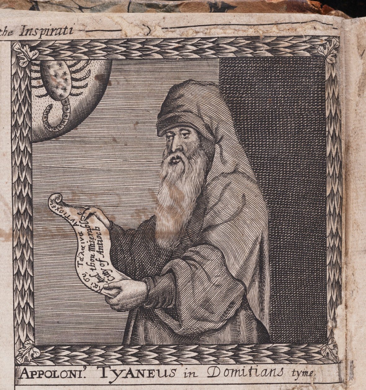 泰亚纳的阿波罗尼乌斯（Apollonius），来自：灵感勋章，1659年 作者 不明