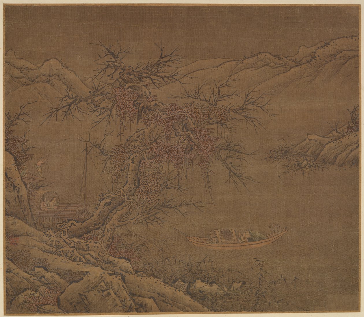 走近冬岸，明朝，1368-1644。 作者 不明
