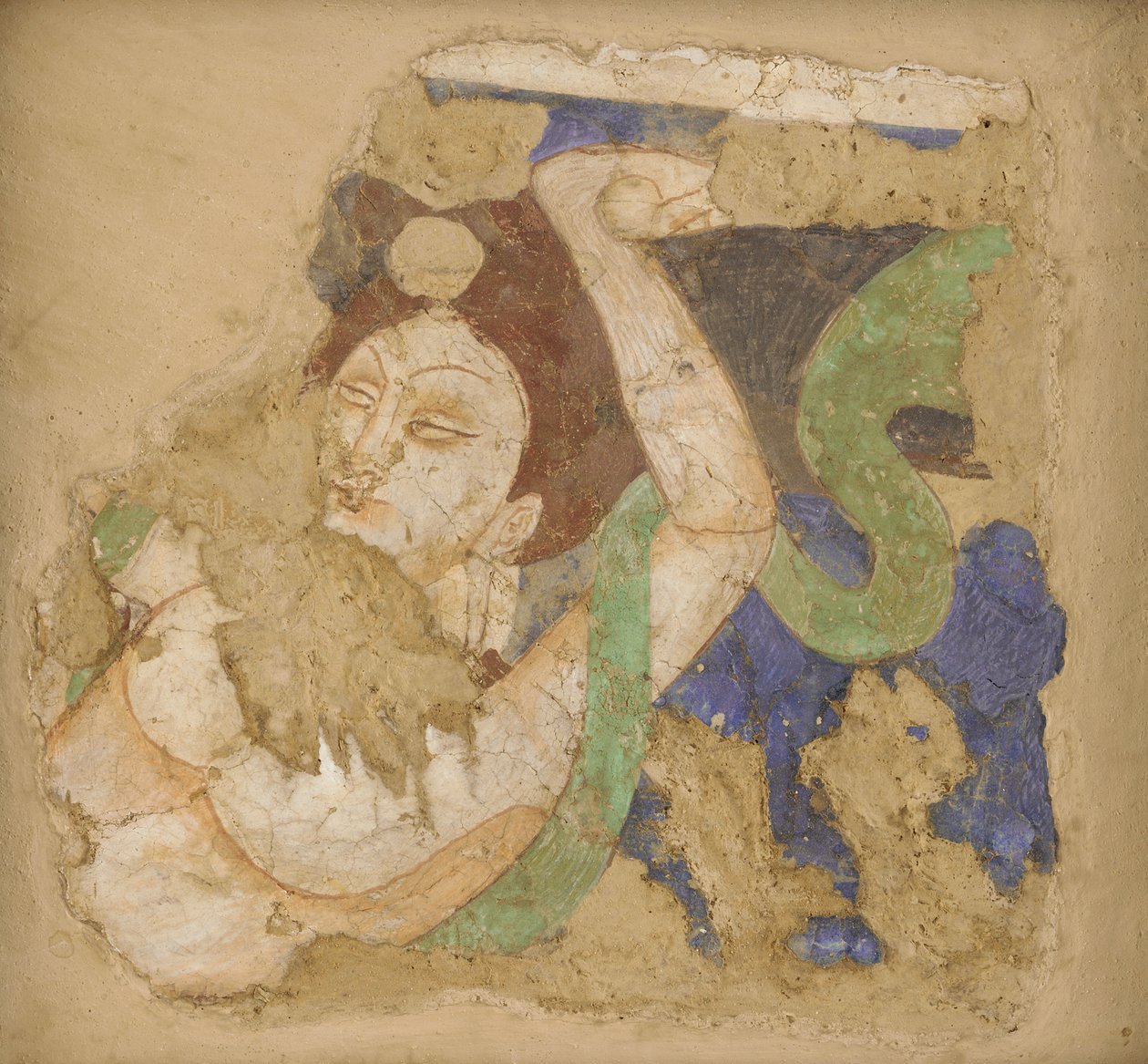 Apsara，来自224窟，4-6世纪。 作者 不明