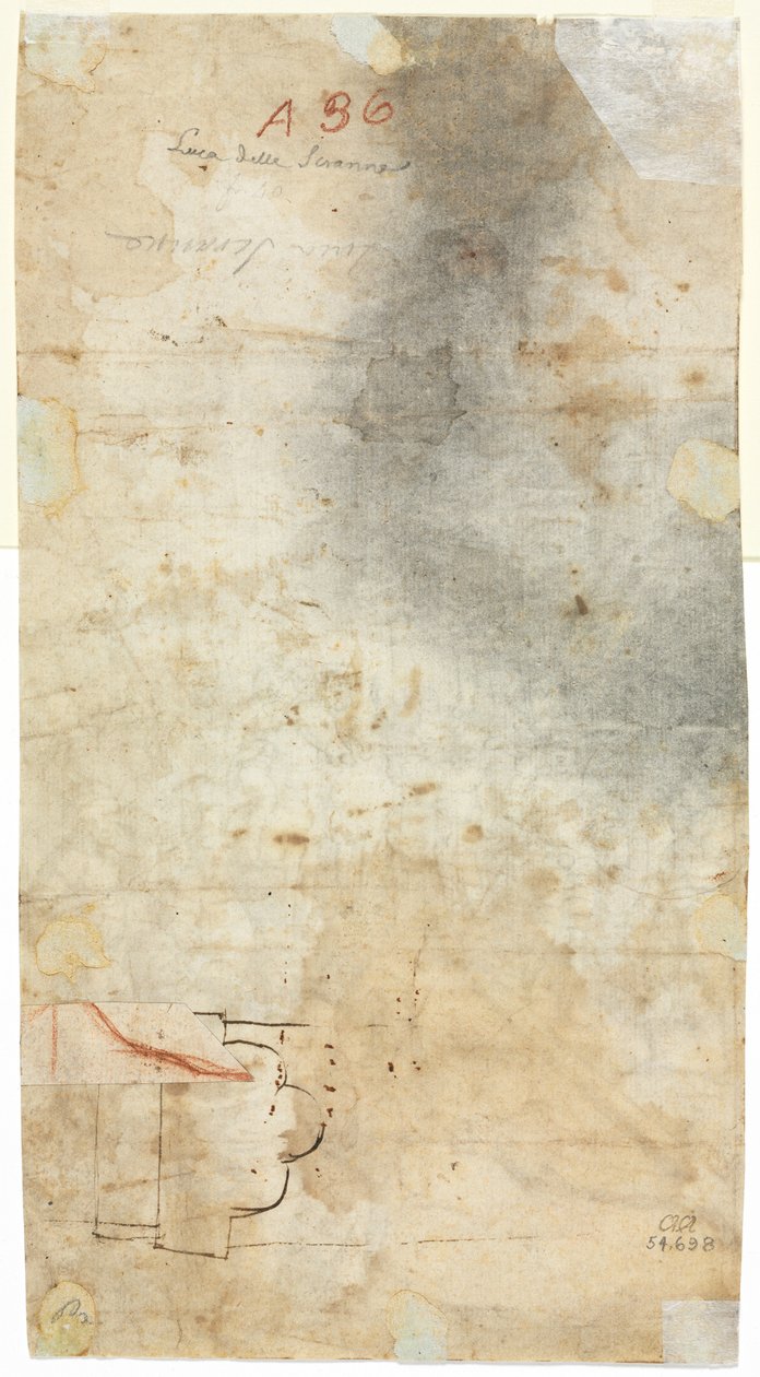 建筑素描，1500年代。 作者 不明