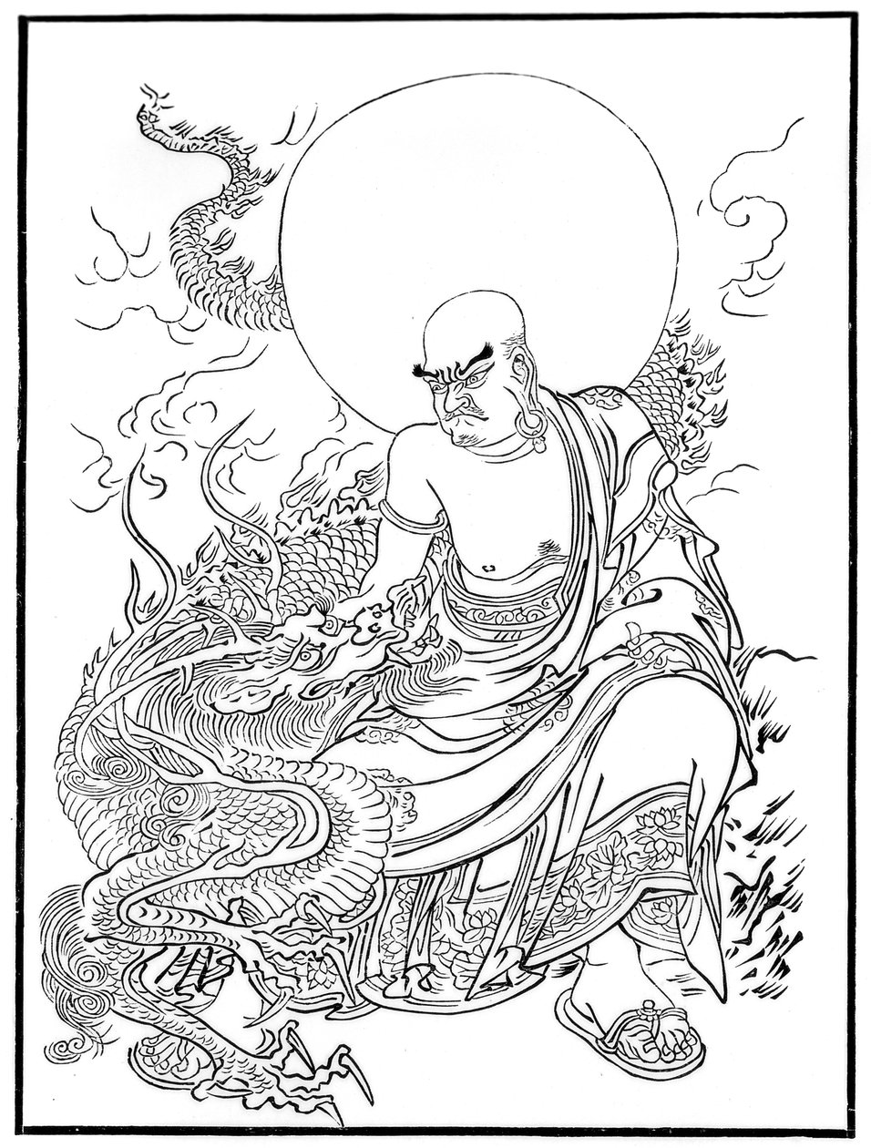 罗汉，土地，15世纪，1886年 作者 不明