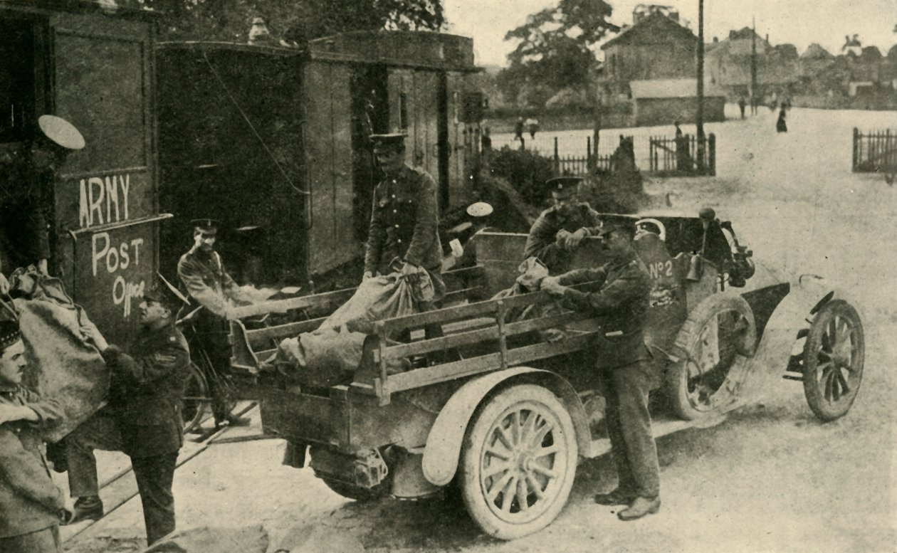 第一次世界大战的陆军邮局，c1915，c1920。 作者 不明