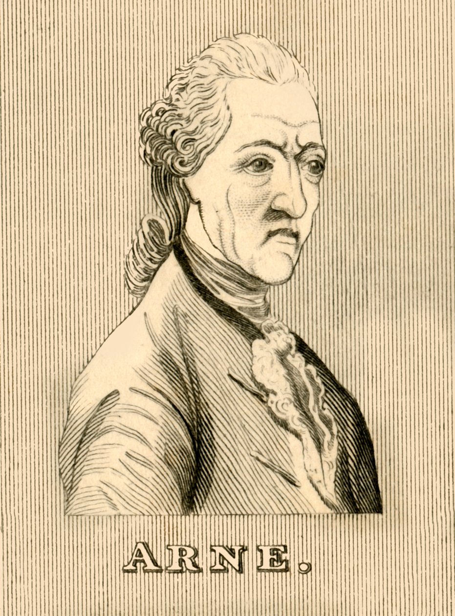 Arne，1710-1778，1830。 作者 不明