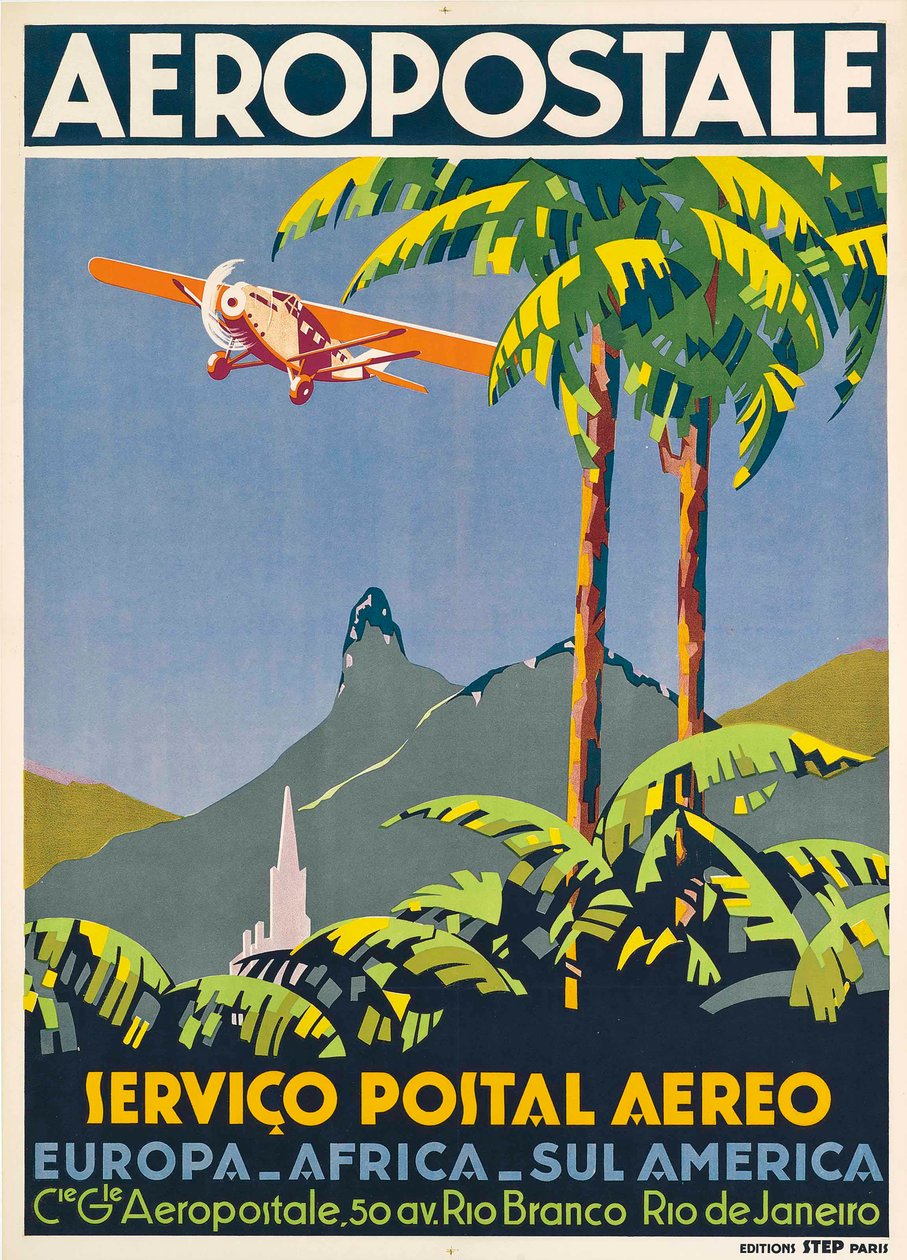 Aéropostale。里约热内卢，约1928-1930。 作者 不明