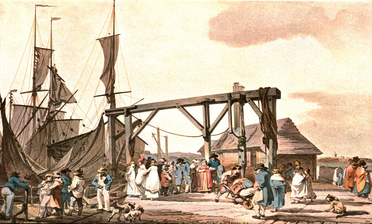 霍伊号抵达马盖特（Margate），1808年，约1900年。 作者 不明