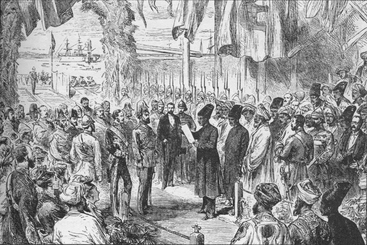 1875年11月8日，威尔士亲王抵达印度孟买 作者 不明