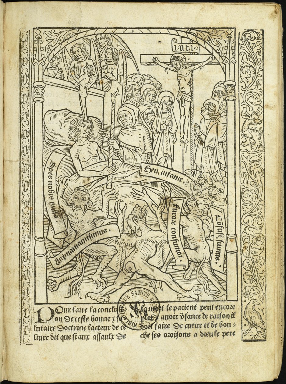 Ars moriendi《死亡的艺术》，1496年。 作者 不明