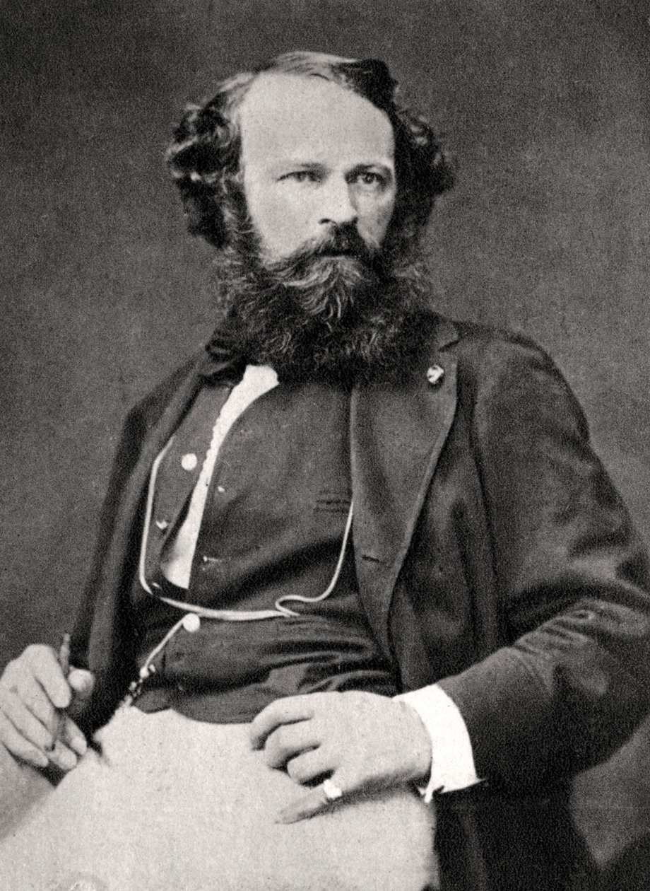 法国小说家和诗人阿森·侯赛耶（Arsene Houssaye），1861年 作者 不明