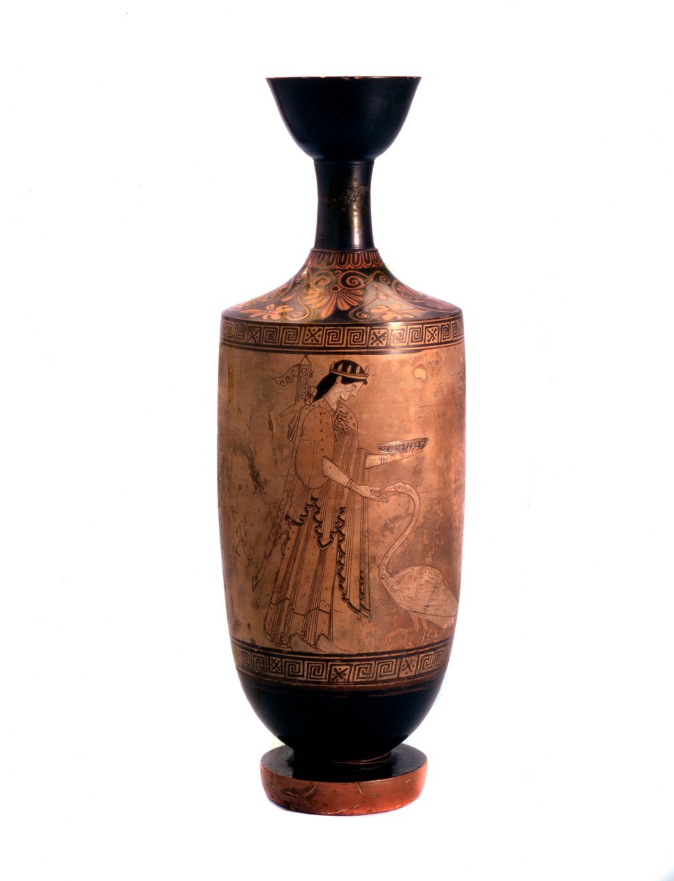 带着天鹅的阿尔with弥斯。 Lekythos，白底，公元前490年 作者 不明
