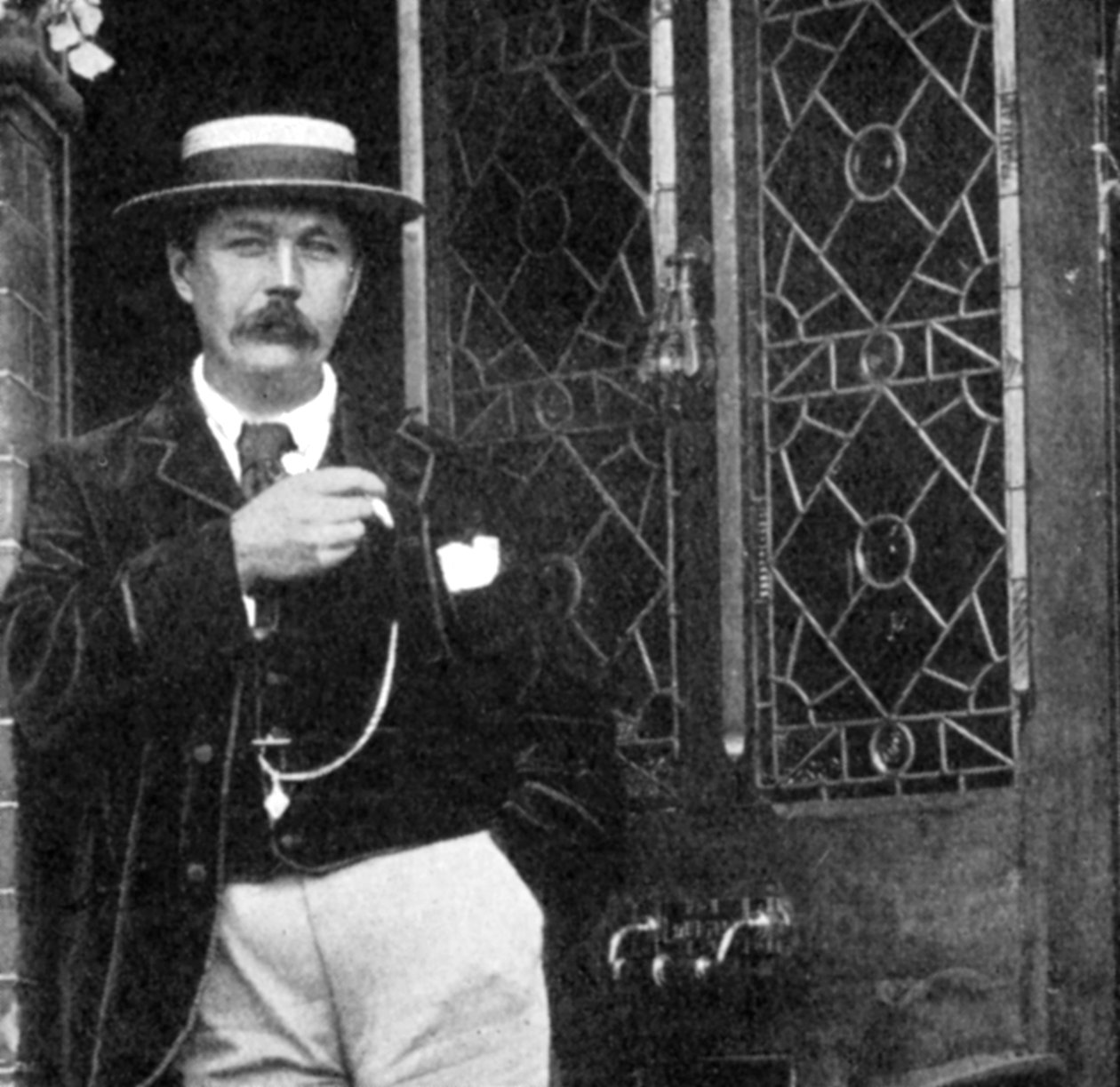 苏格兰作家亚瑟·柯南·道尔（Arthur Conan Doyle），c1900年 作者 不明