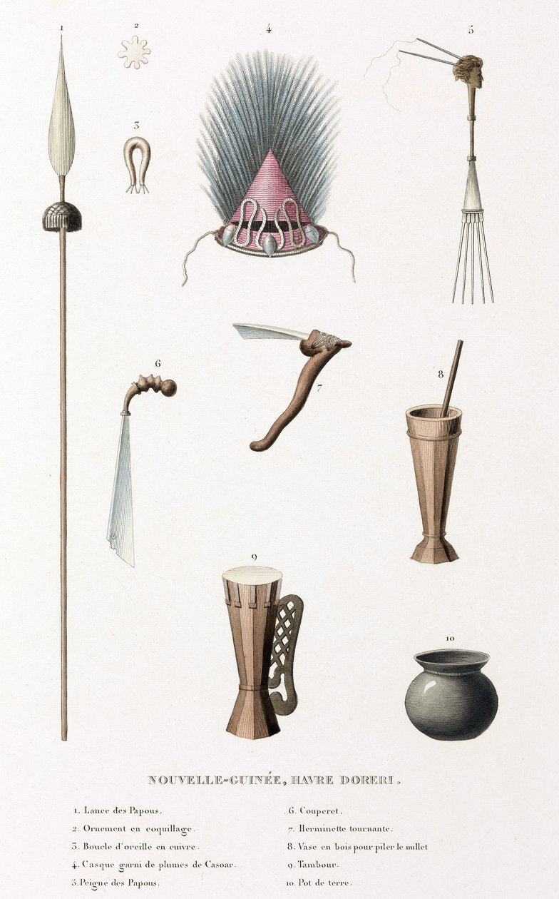 Artifacts from the haven of Doreri, New Guinea 作者 不明