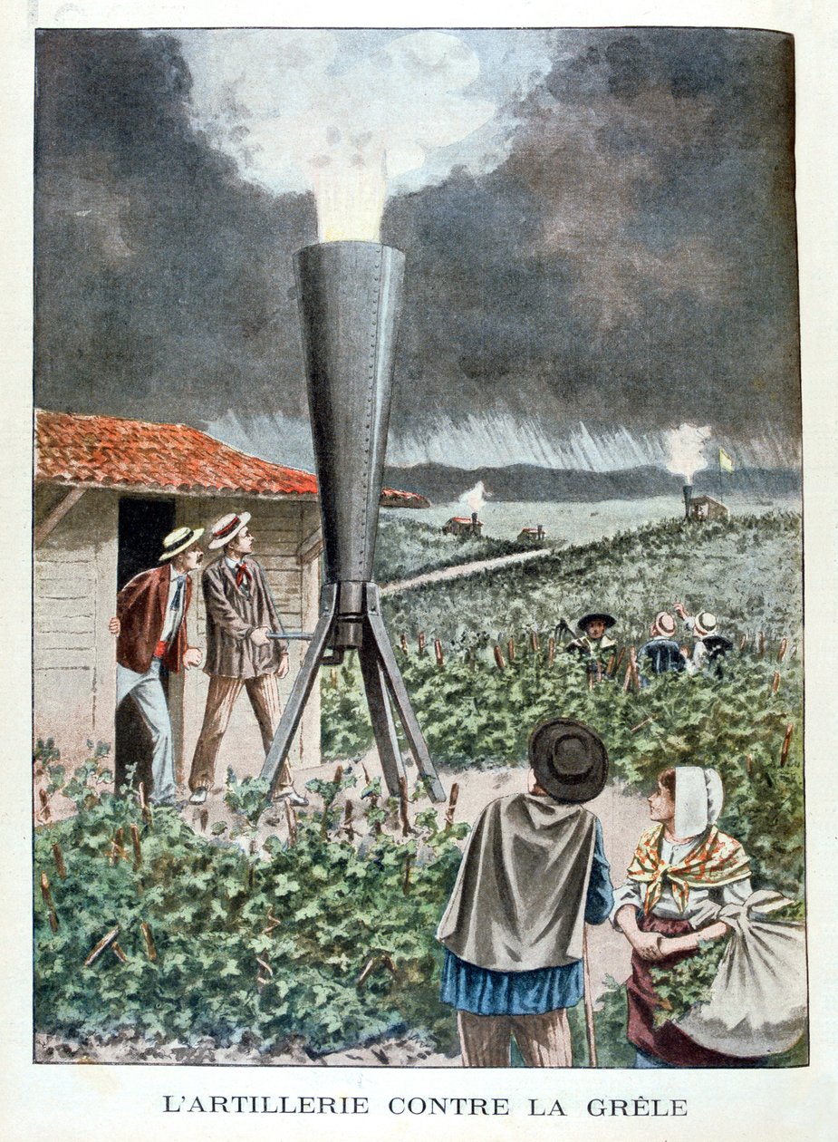 抵御冰雹的大炮，1901年 作者 不明