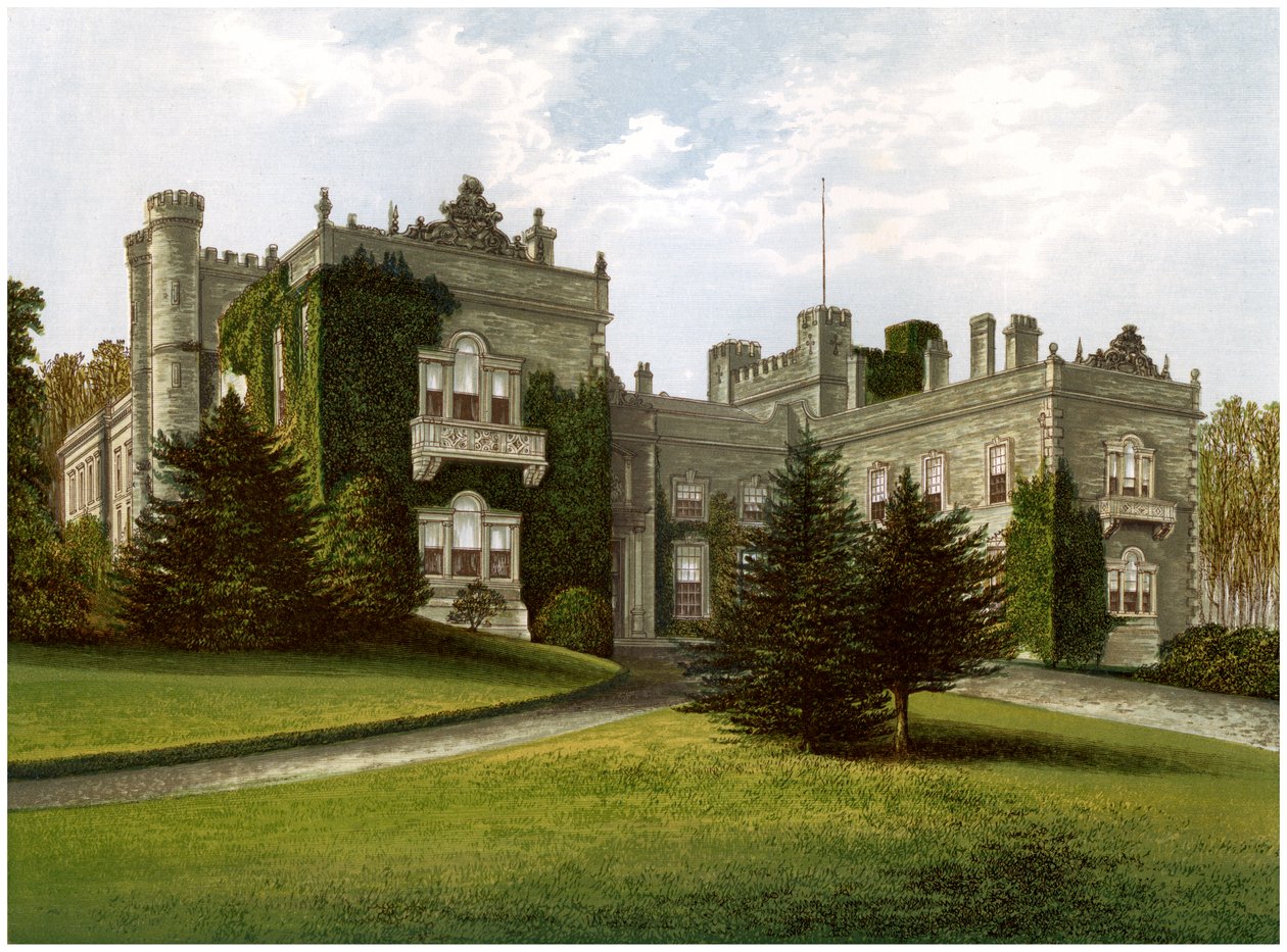 约克郡Aske Hall，泽特兰伯爵的故居，约1880年 作者 不明