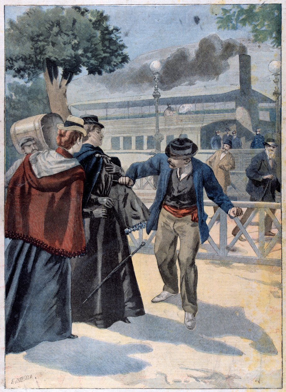 巴伐利亚的伊丽莎白被路易吉-卢切尼刺杀, 1898年 作者 不明