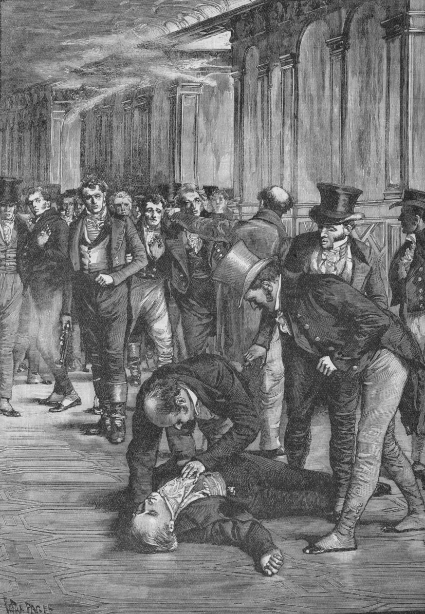 斯宾塞·珀西瓦尔（Spencer Perceval）遇刺案，1812年1906年 作者 不明