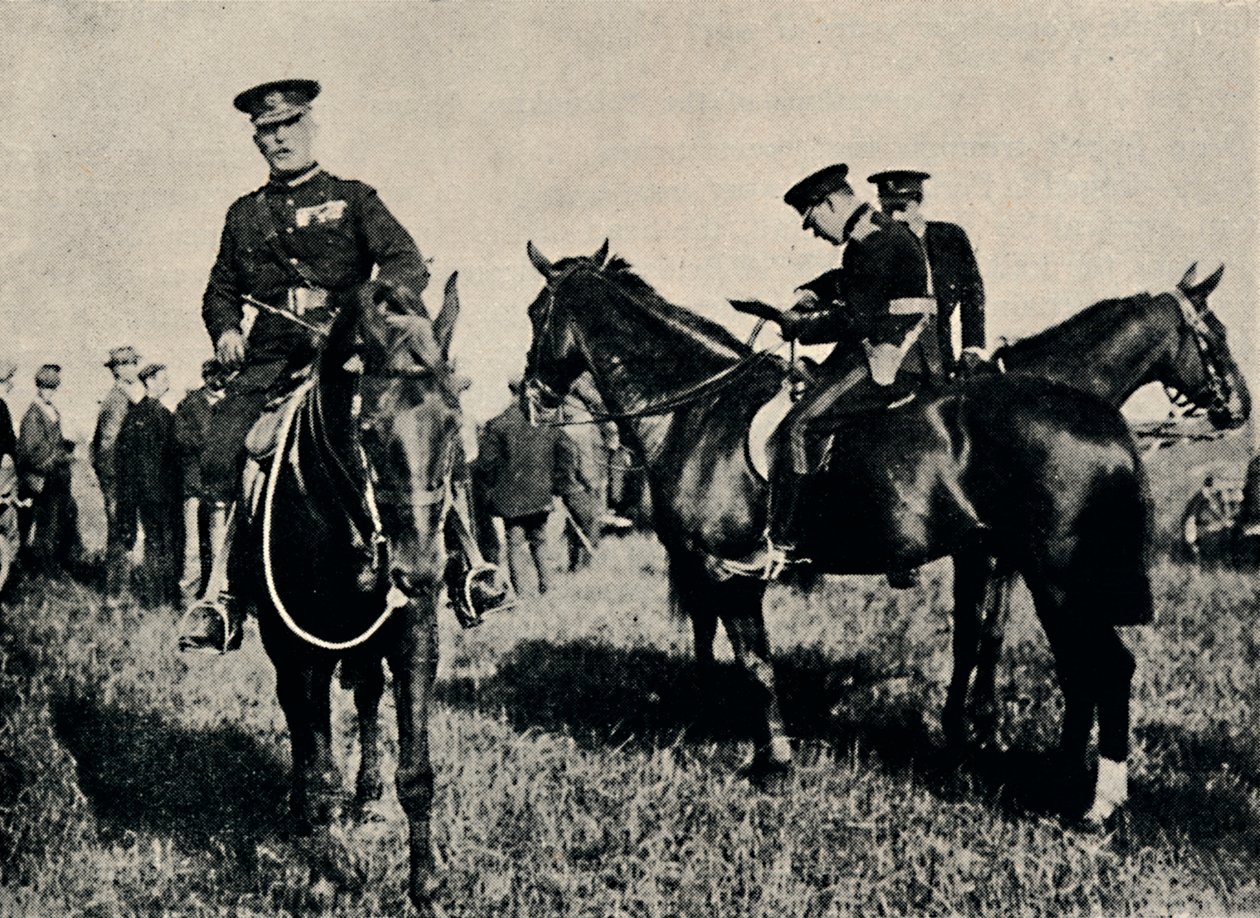 1945年，在军事演习中，c1916。 作者 不明