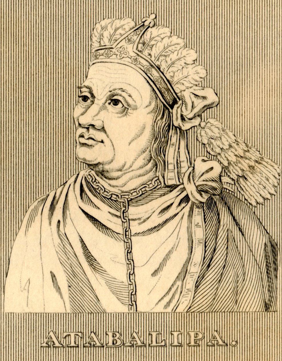 Atabalipa，c1502-1533，1830年。 作者 不明