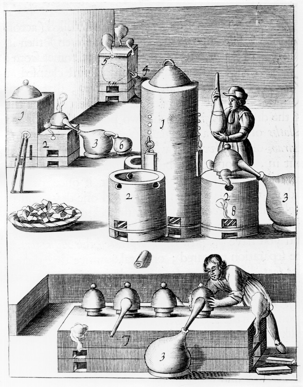 Athanor或Slow Harry，保持恒定温度的自动供料炉，1683年 作者 不明