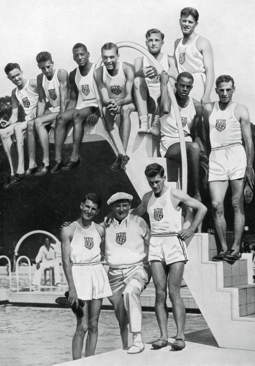 1932年，1936年，参加美国奥林匹克选拔赛的运动员 作者 不明
