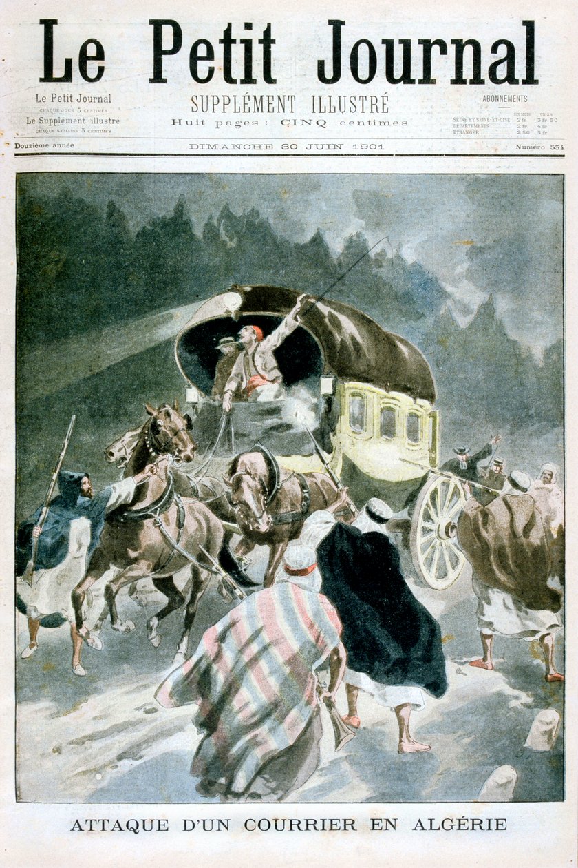 1901年在阿尔及利亚袭击信使 作者 不明