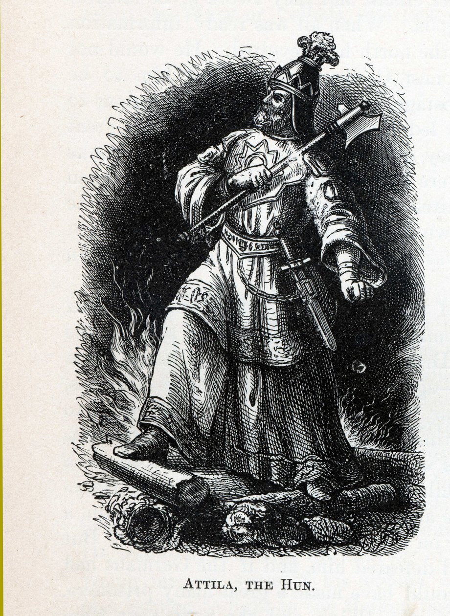 匈奴阿提拉（Attila the Hun），1882年 作者 不明