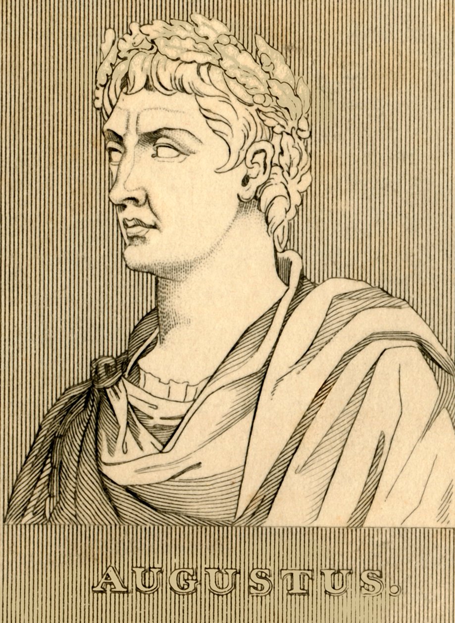 奥古斯都（Augustus），主前63年-公元14年，1830年。 作者 不明