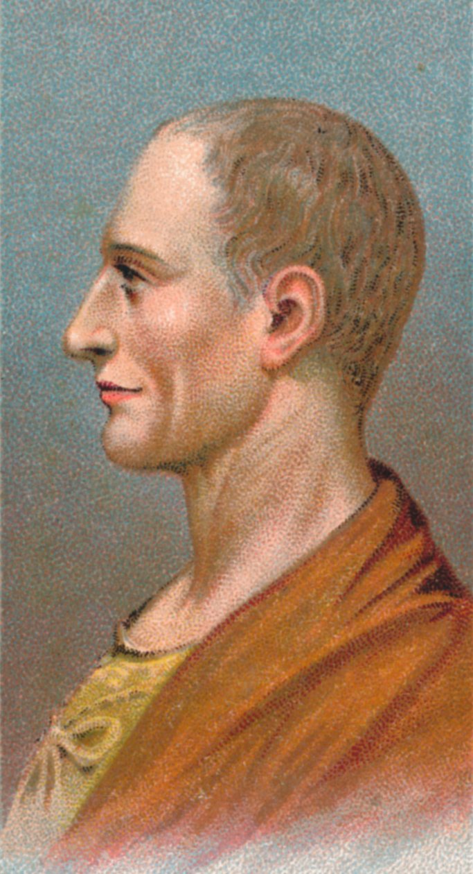 奥古斯都·凯撒（Augustus Caesar）-盖乌斯·朱利叶斯·凯撒（Gaius Julius Caesar）Octavianus 63 BC-14 AD，第一位罗马皇帝，1924年 作者 不明