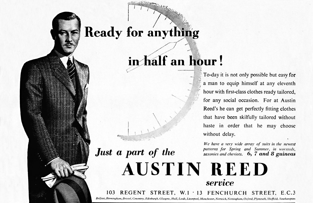 奥斯汀·里德（Austin Reed）-半小时内准备就绪，1937年 作者 不明