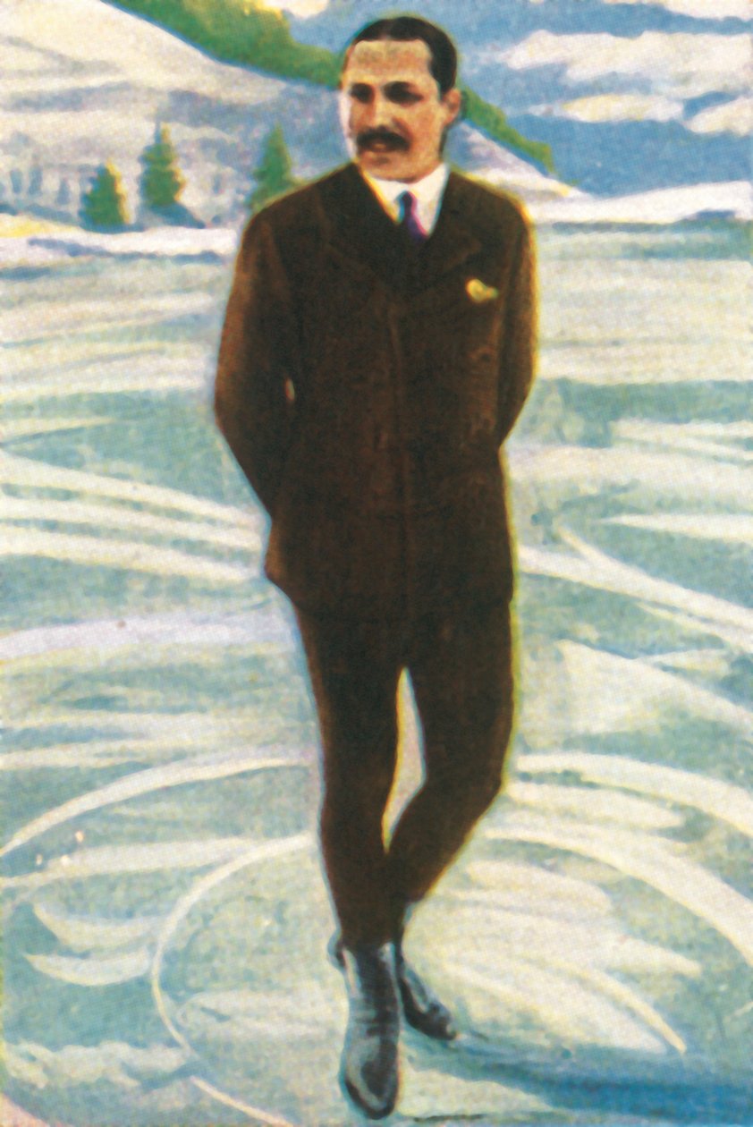 奥地利花样滑冰运动员WilliBöckl，1928年。 作者 不明