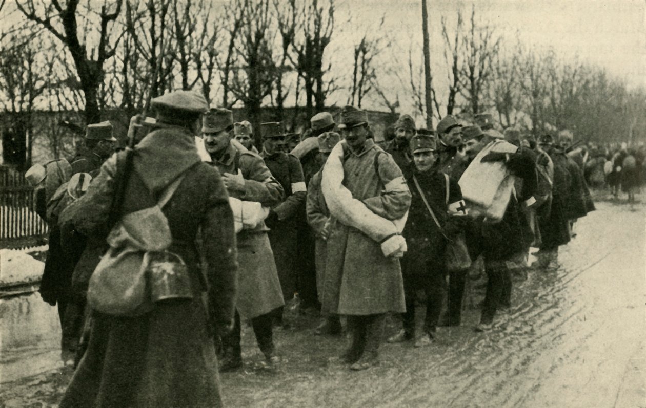 1915年3月，摄于Przemysl，奥地利囚徒，约c1920。 作者 不明