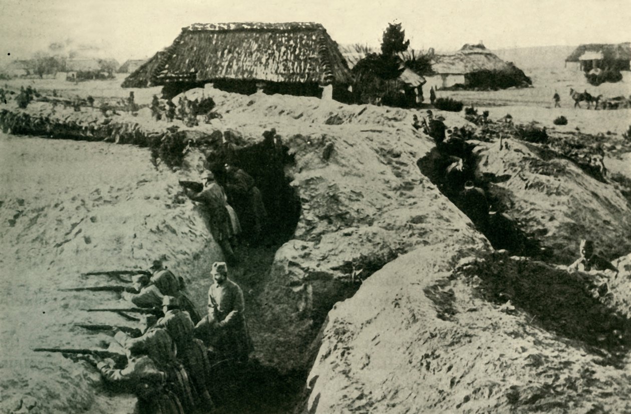 第一次世界大战，喀尔巴阡山脉中的奥地利战es，c1915，c1920。 作者 不明