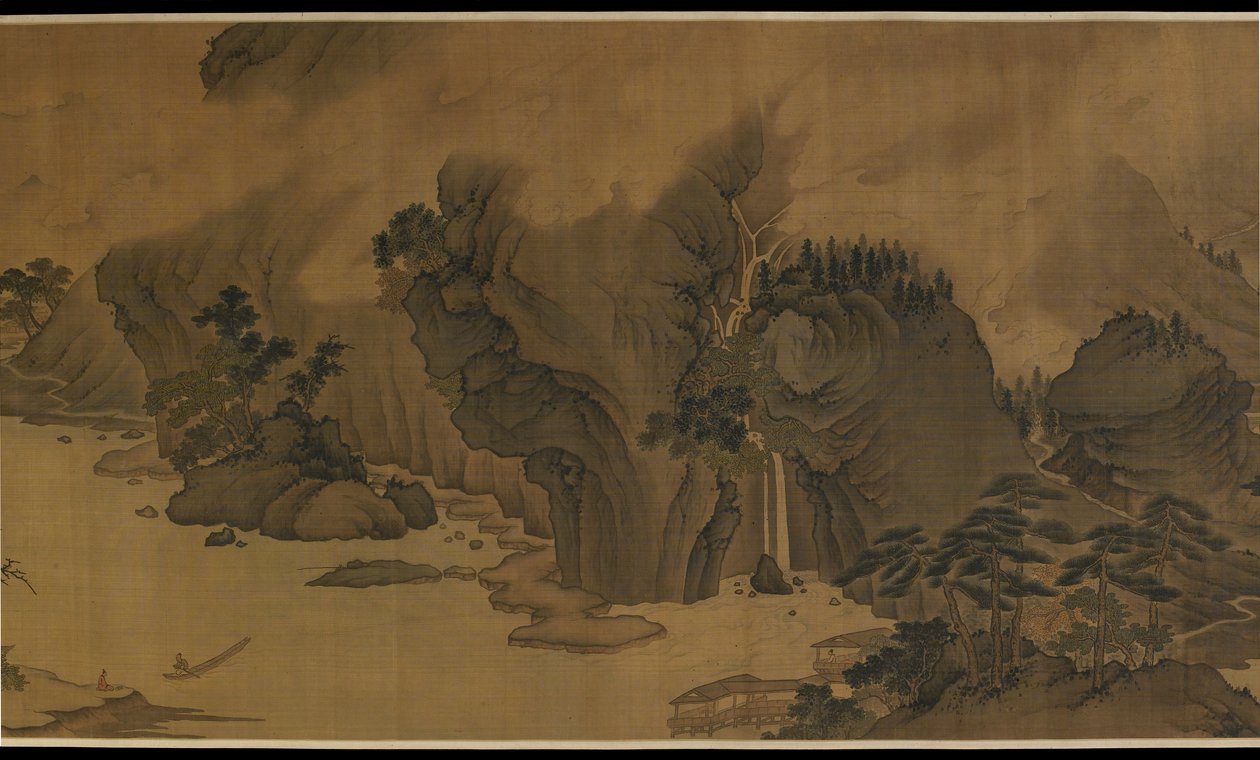 云雨中的秋河》，16世纪。 作者 不明