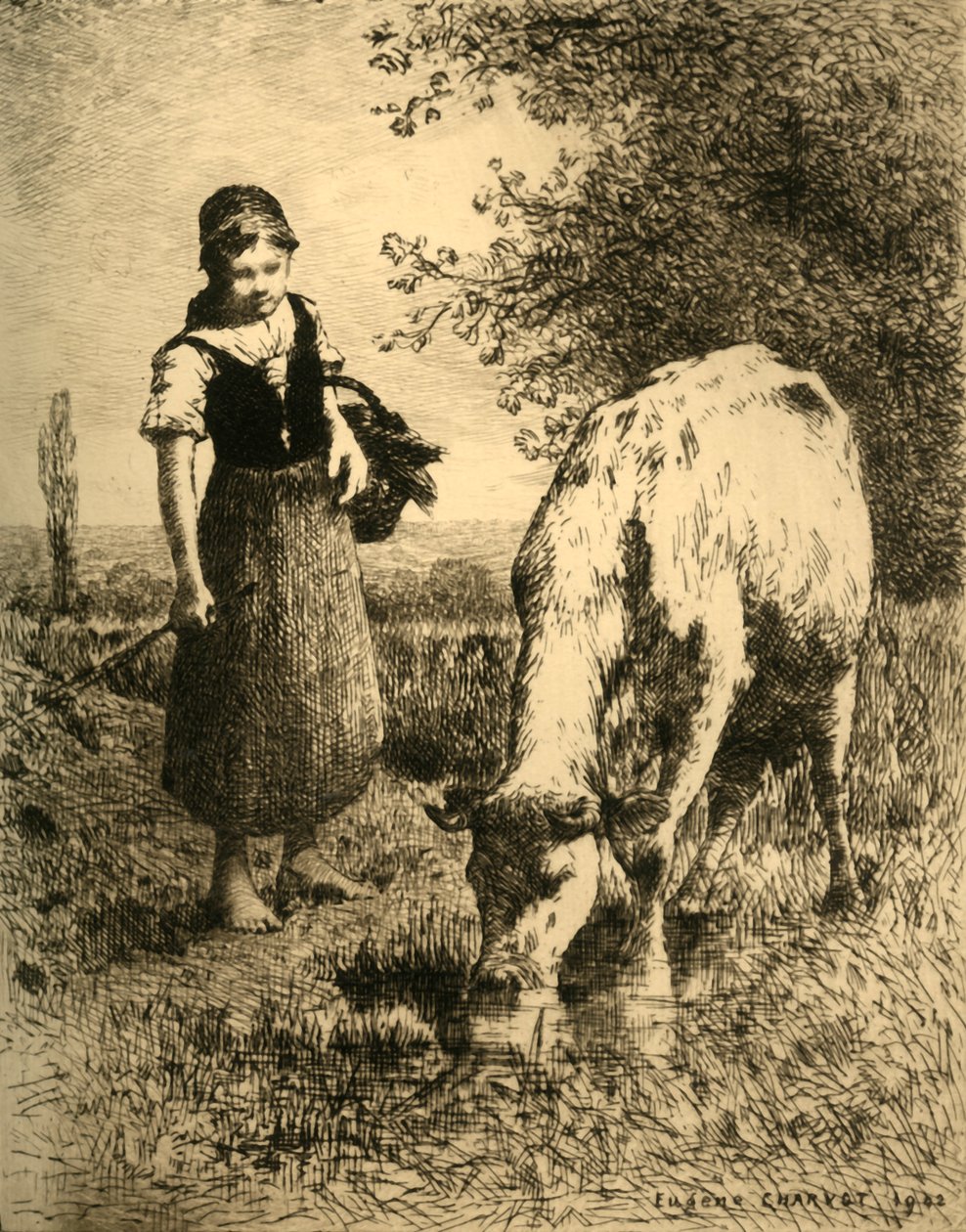 辅助香榭丽舍大街，1903年。 作者 不明