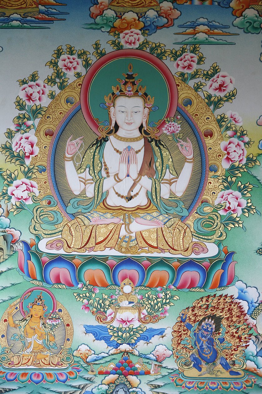 Avalokitesvara, buddha of compassion, Kathmandu, Nepal 作者 不明