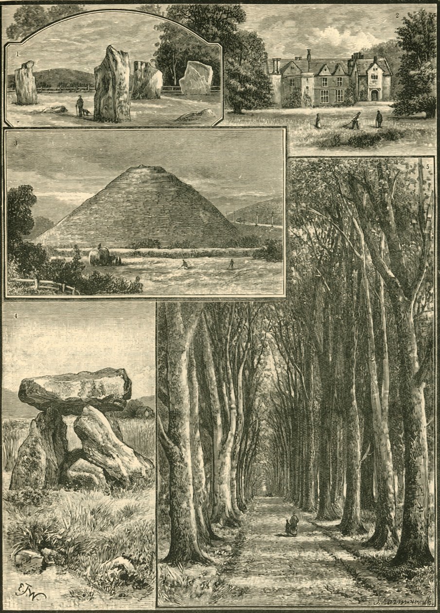 埃夫伯里。 Littlecote。希尔伯里。恶魔小窝大大道。，1898年。 作者 不明