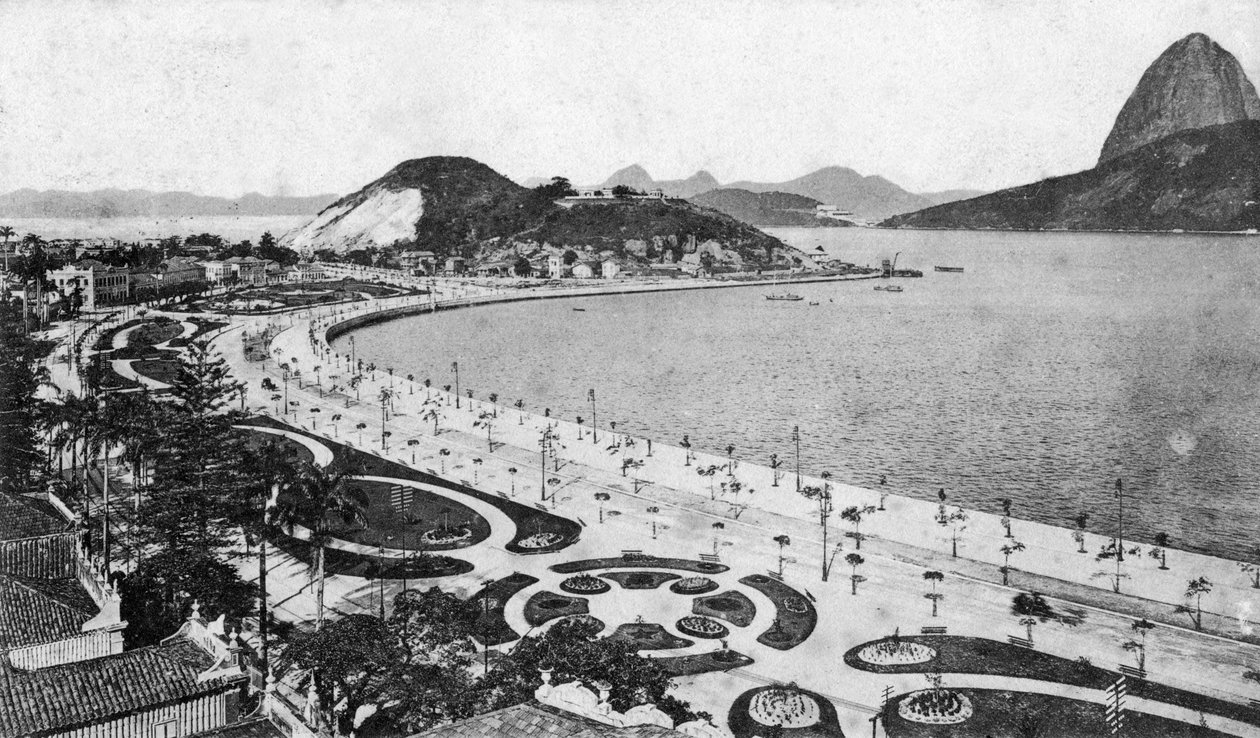 20世纪初，里约热内卢博塔福戈（Botafogo）的贝拉玛（Beira-Mar）大道 作者 不明