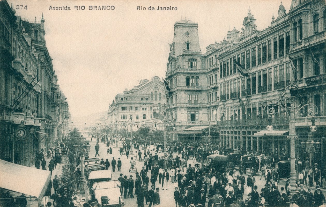 Avenida Rio Branco-里约热内卢（c1910） 作者 不明