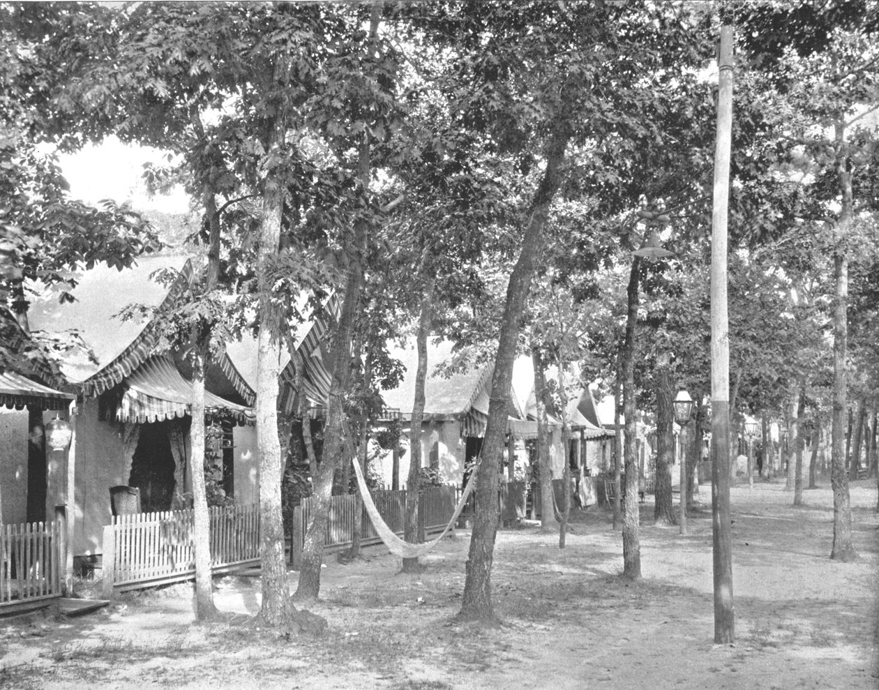 帐篷大道，美国新泽西州海洋格罗夫，摄于1900年。 作者 不明