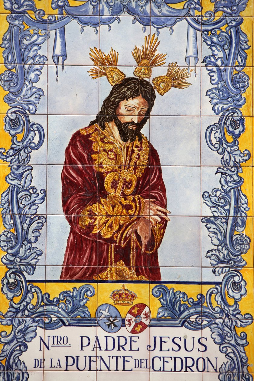 Azulejo mosaic panel on Plaza de San Francisco Malaga Espagne 作者 不明