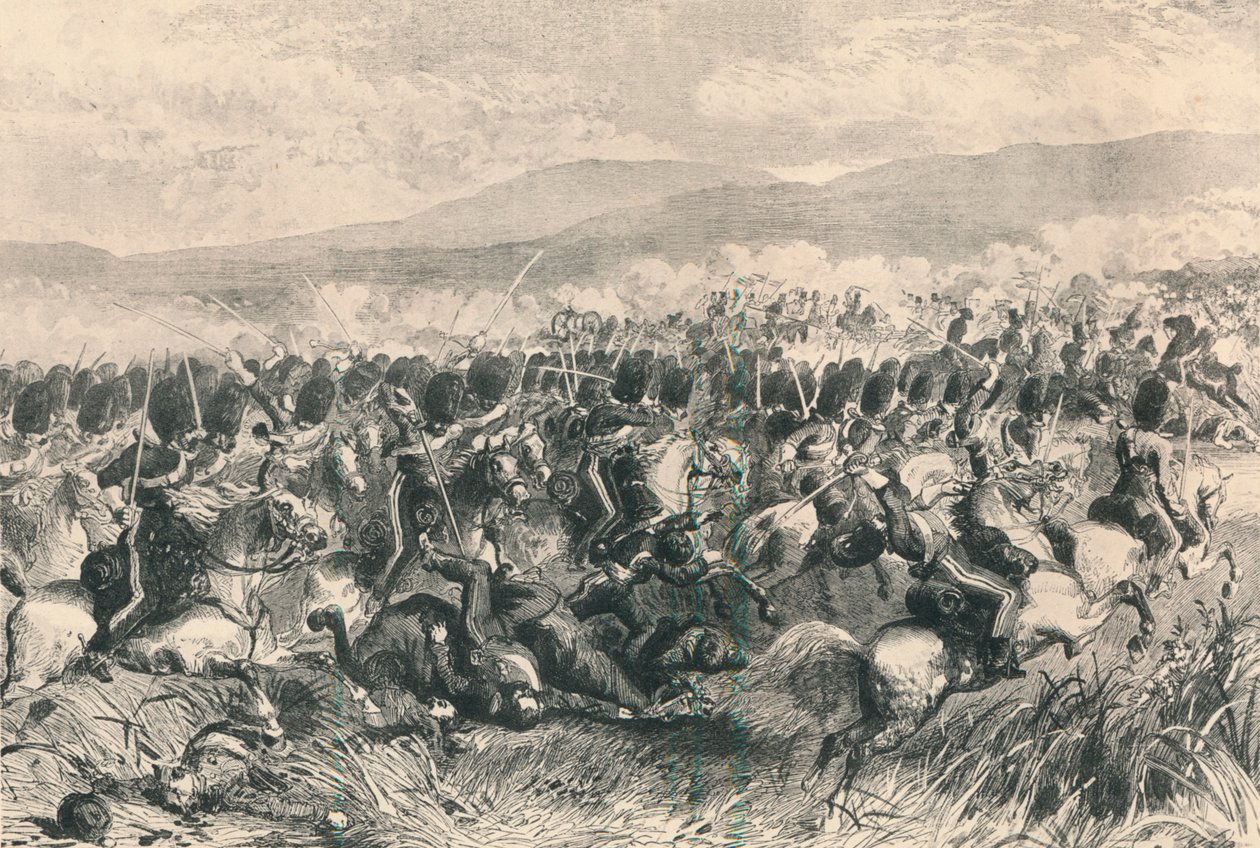 巴拉克拉法帽，1854年10月25日。苏格兰灰人的冲锋，1884年 作者 不明