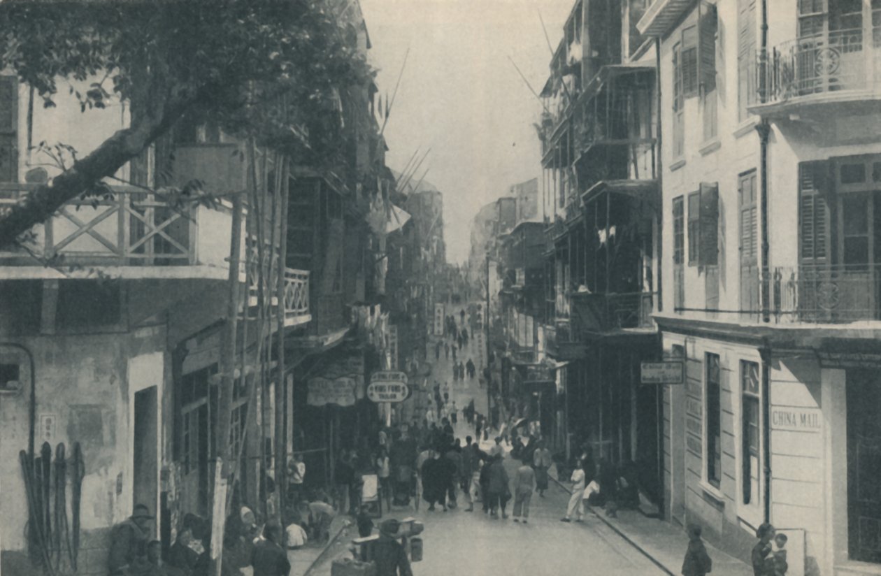 东西方人口稠密的商业高速公路的阳台建筑，c1935年 作者 不明