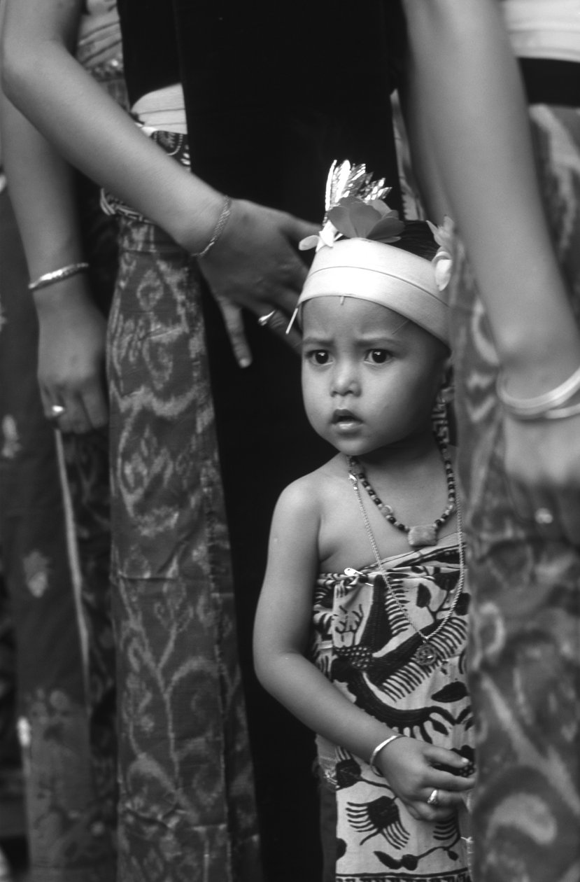 Bali Aga child (b/w photo) 作者 不明