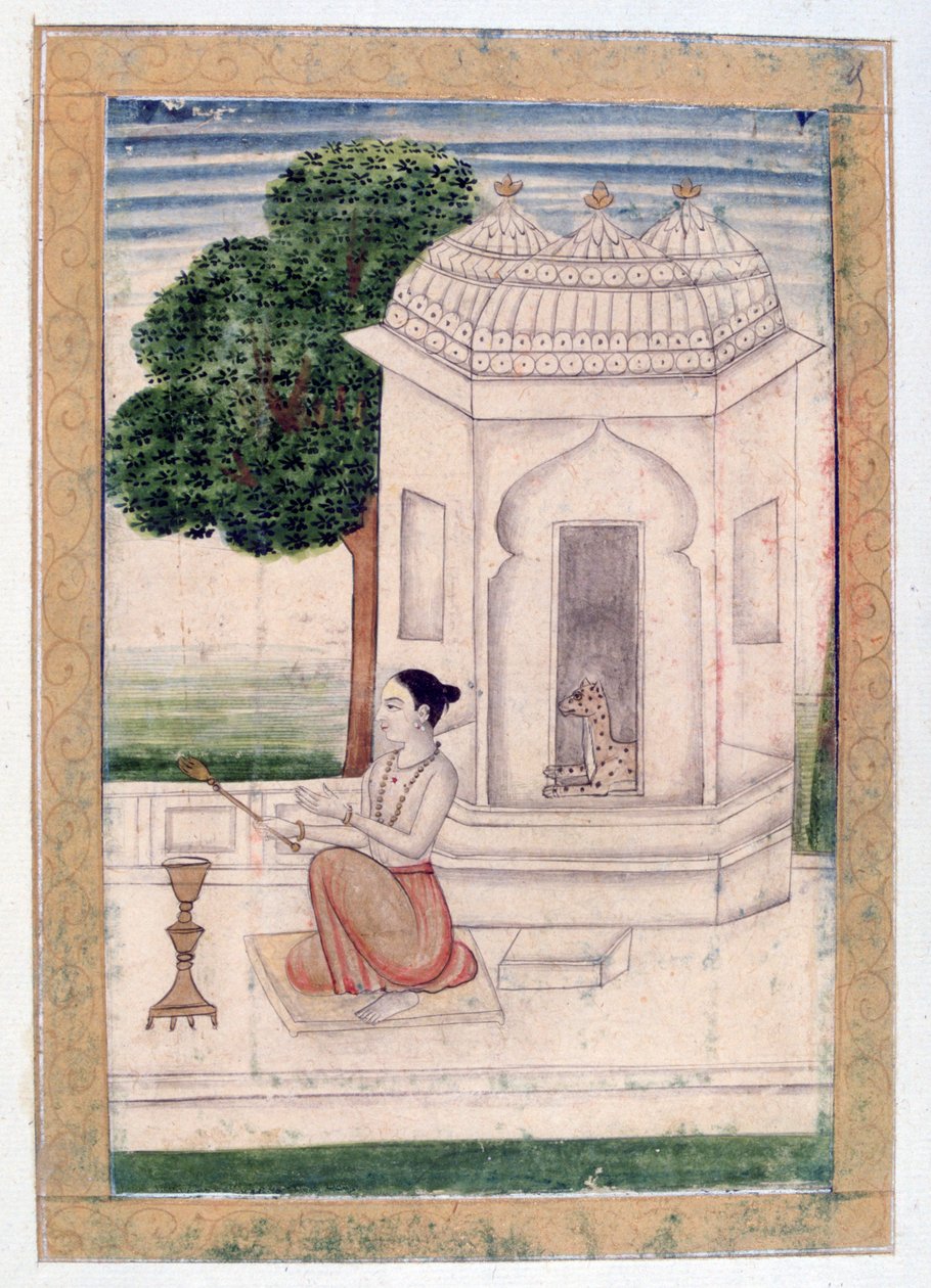 巴格里·拉吉尼（Bamgali Ragini），《拉加马拉》专辑，拉贾斯坦邦学校，19世纪 作者 不明