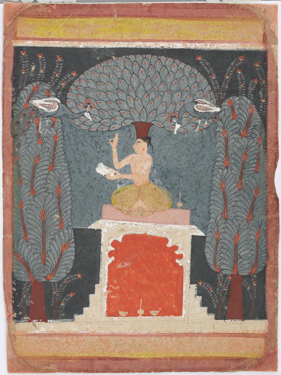 Bangal ragini来自Ragamala系列，约1650年。 作者 不明