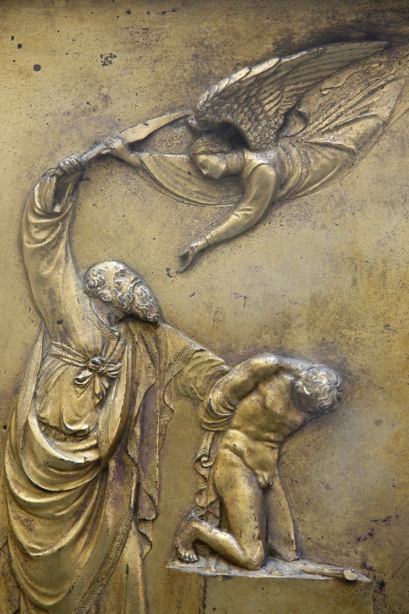 Baptistry of San Giovanni. Gate of Paradise. Abraham sacrificing Isaac Florence Italie 作者 不明