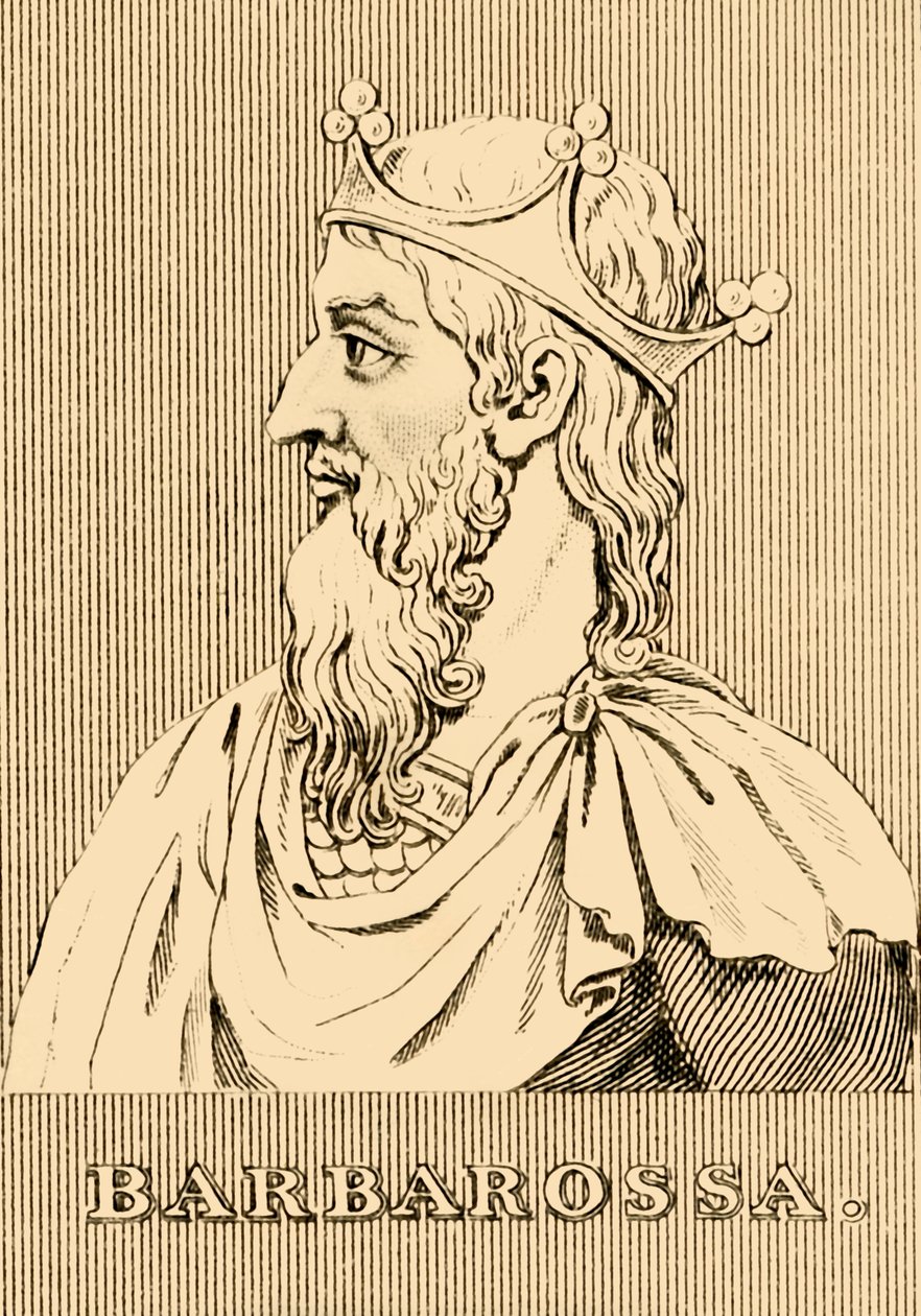 巴巴罗萨（Barbarossa），1122-1190，1830年。 作者 不明